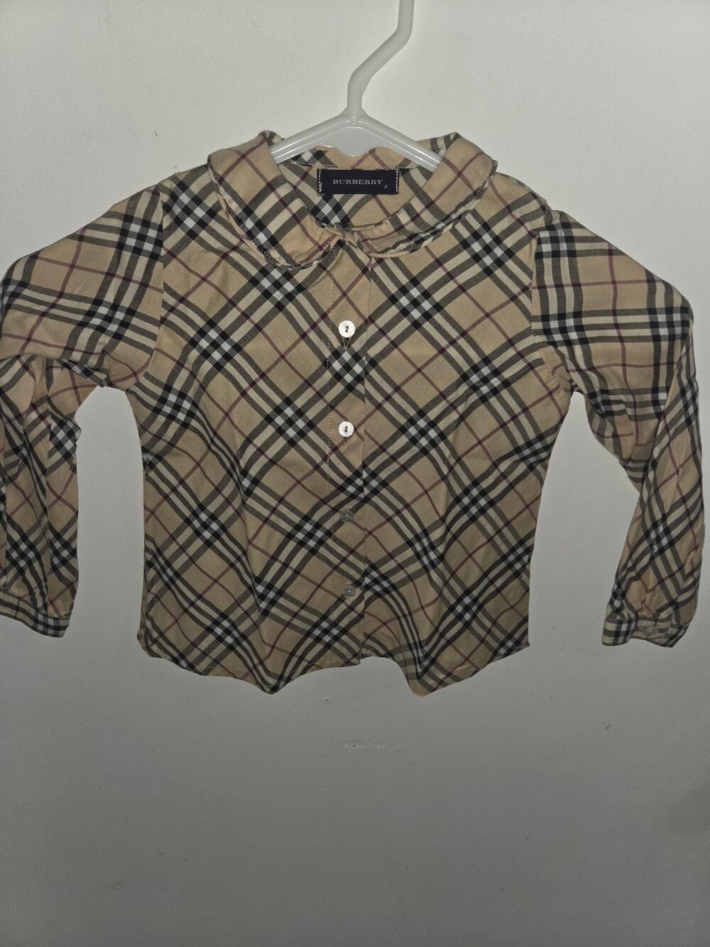 Burberry baby girl shirt top tunic 2T